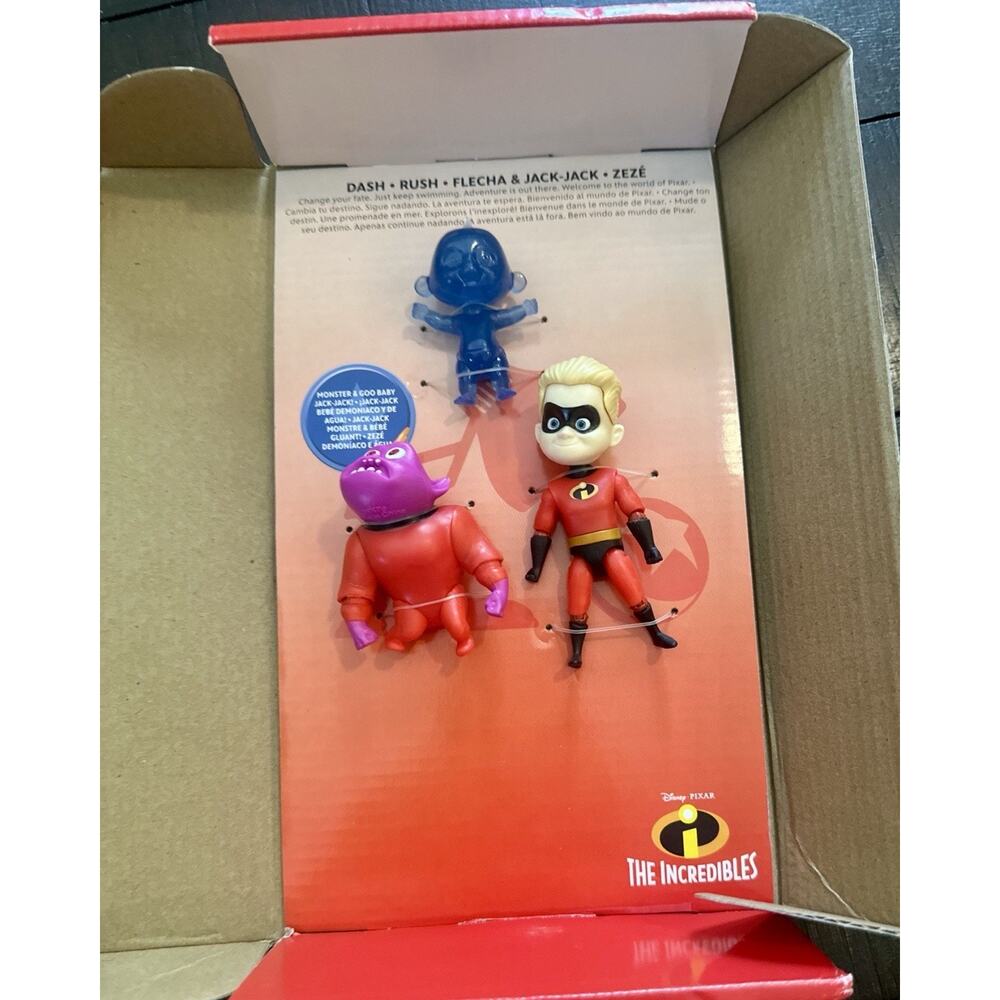 Disney Pixar The Incredibles 3-Pack Figures Jack-Jack Dash Monster Baby 2020